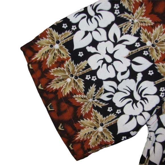 ALOHA HUT HAWAII Short Sleeve Button Down Floral Surfboard Men's Shirt Size XL - Picture 4 of 12